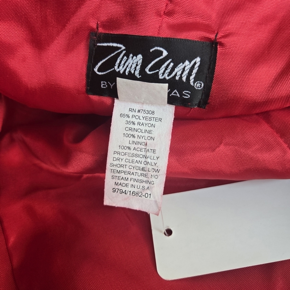 ZUM ZUM, NWT,Elegant Maxi Dress Red Lace Halter Dress. Size 4 - Picture 6 of 11